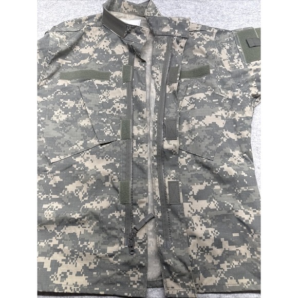 US Army Combat Military Mens Medium Short ACU Field Jacket Digital Camouflage - Picture 5 of 10